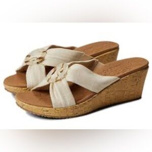 Women’s Beige Wedge Sandals from Sketchers